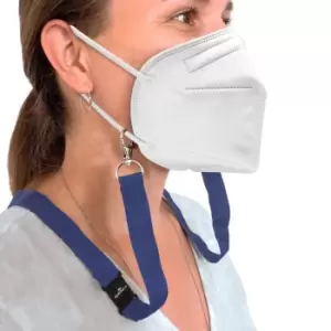 Image of Durable Face Mask Lanyard Dark Blue