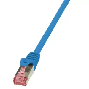 image of LogiLink 0.5m Cat.6 S/FTP networking cable Blue Cat6 S/FTP (S-STP)