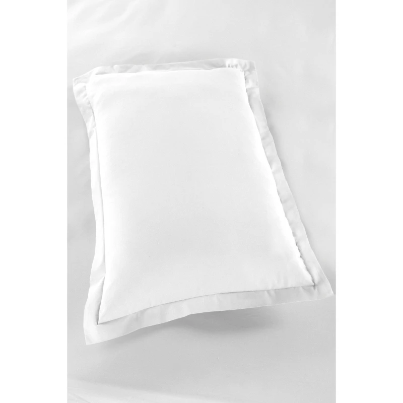 Image of Homelife Non Iron Plain Dyed Oxford Pillowcase - White White One Size