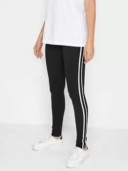 Image of Long Tall Sally Black Side Stripe Legging 36in, Black, Size 8, Length 36, Women