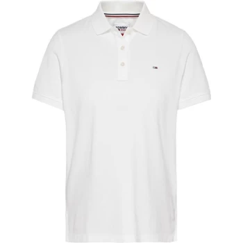 image of Tommy Jeans Slim Polo - White