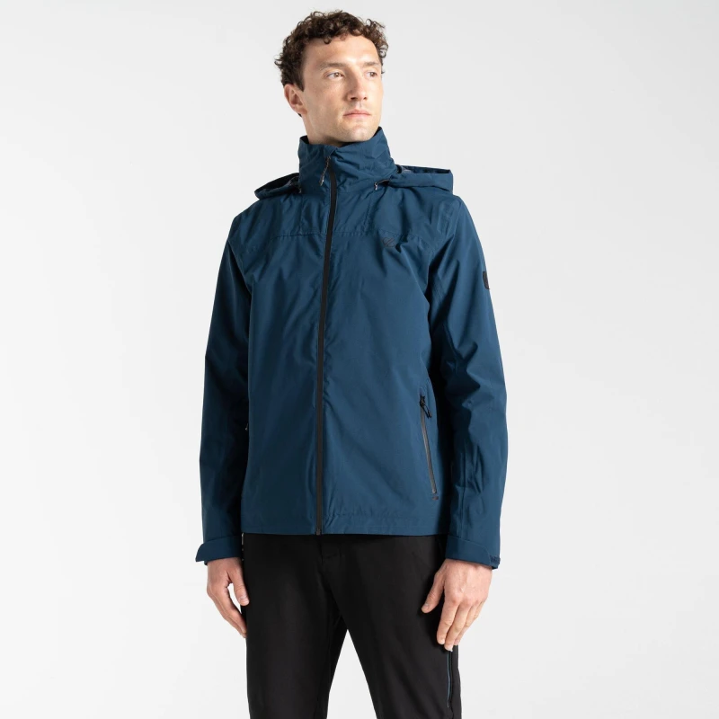 Image of Dare 2b Dare 2b Men 'Switch Out II' Waterproof Jacket in Dark Navy Size: Small Dark Navy S Male 5063019576503