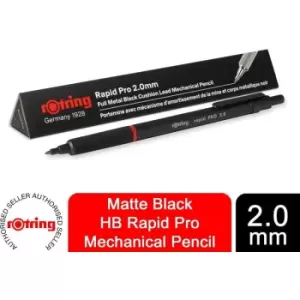 image of Rotring - Mechanical Pencil Rapid PRO Matte Black barrel HB 2.0 mm