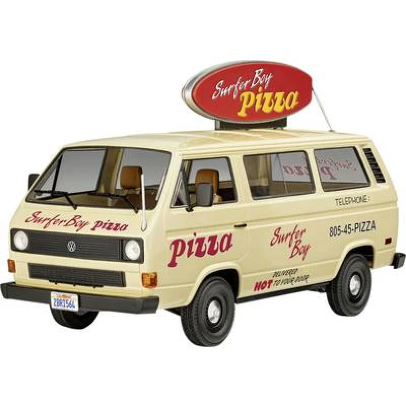 Image of Revell Revell 07725 Stranger Things Argyle's VWT3 Surfer Boy Pizza V Model car assembly kit 1:25 07725