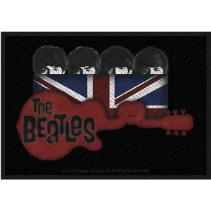 image of The Beatles - Guitar & Union Jack Standard Patch