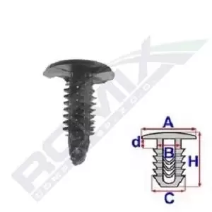 image of ROMIX Clip TOYOTA,MAZDA,HONDA B23196