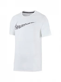 Image of Nike Hyperdry Short Sleeve Top - White