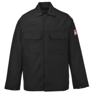 image of Biz Weld Mens Flame Resistant Jacket Black 3XL