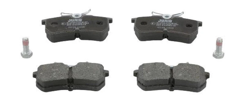 Image of JURID 571998J Brake pad set not prepared for wear warning indicator, with accessories Brake Pad Set,disc brake (402)