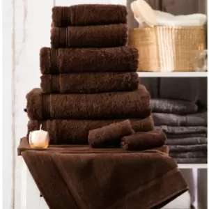 Image of Belledorm Hotel Madison 100% Turkish Cotton Bath Towel, Chocolate