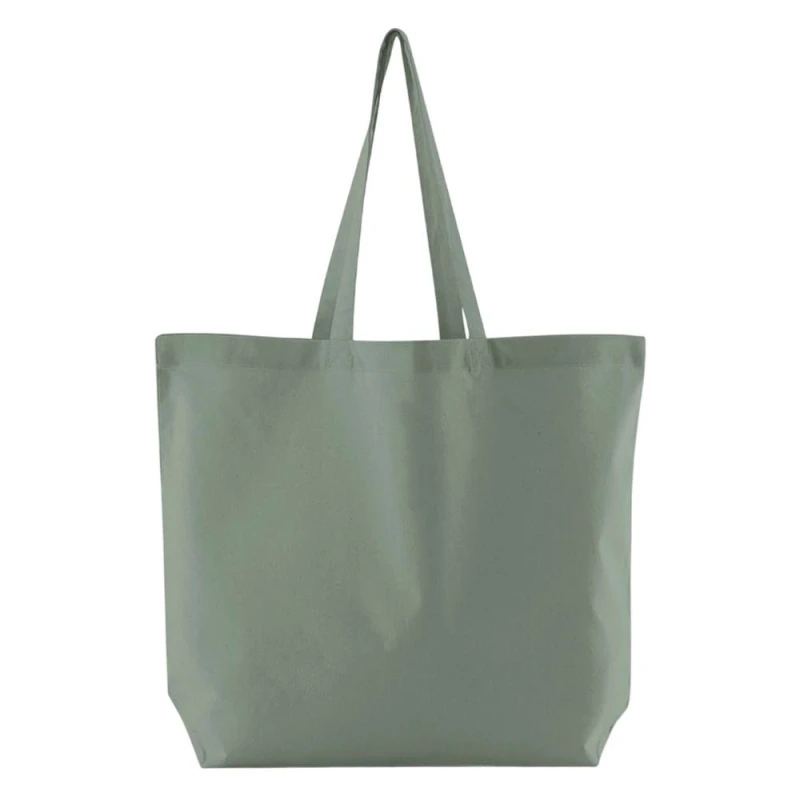 Image of Westford Mill Womens InCo Bag For Life Cotton Maxi Tote Bag in Light Green Light Green Female