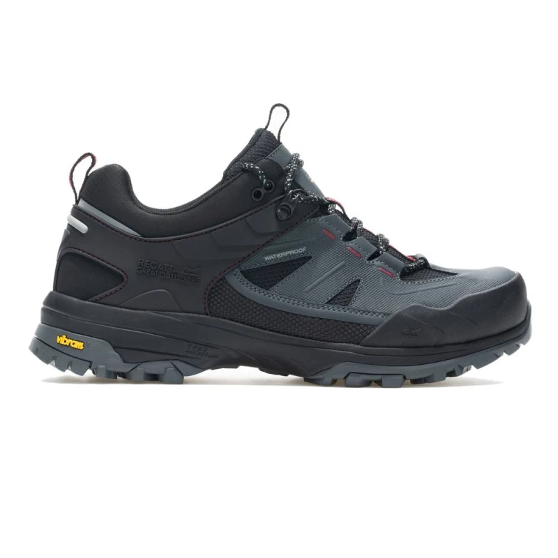 Image of Regatta Mens Regen Waterproof Breathable Low Walking Boots in Grey Size: 8 Grey Male 8