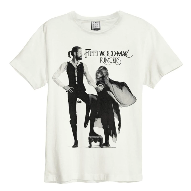 Image of Amplified Amplified Men Rumours Fleetwood Mac T-Shirt in White Size: X-Small White XS Male 5063238008922