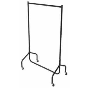 Oypla - 3ft Garment Clothes Rail Super Heavy Duty All Metal Black