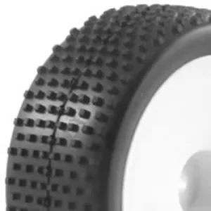 Image of Fastrax 1/10Th Mounted Buggy Tyres Lp 'Block' Front