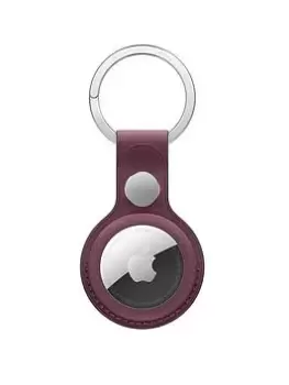 image of Apple Airtag Finewoven Key Ring - Mulberry (Airtag Not Included)