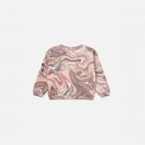 Missguided Marble Oversized Sweat - Multi