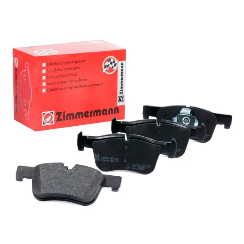 Image of ZIMMERMANN 24912.185.1 Brake pad set Front Axle, prepared for wear warning indicator, Photo corresponds to scope of supply Brake Pad Set,disc brake (
