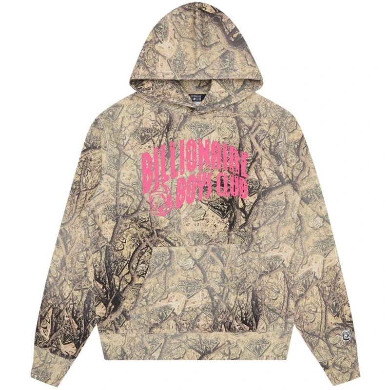 Image of Billionaire Boys Club Mens D&D Camo Pull Over Hoodie Camo male Medium
