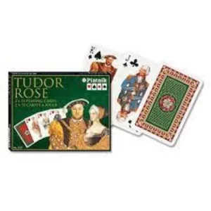 Image of Tudor Rose Bridge Doubles Game Playing Cards