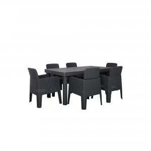 Image of Faro 7 Piece Rectangle Dining Set