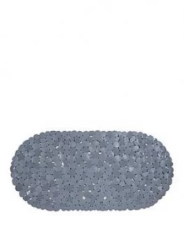 image of Aqualona Pebbles Grey Safety Bath Mat