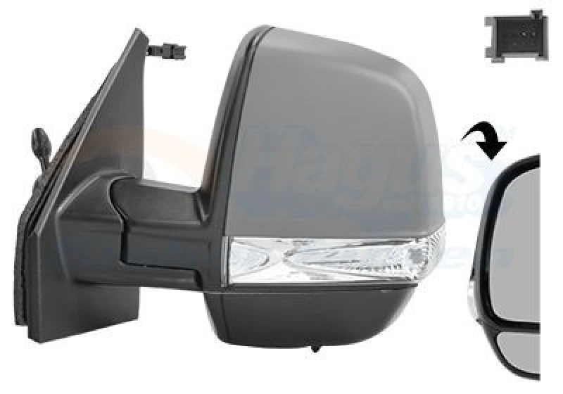 Image of VAN WEZEL Wing mirror VAN WEZEL 1639817