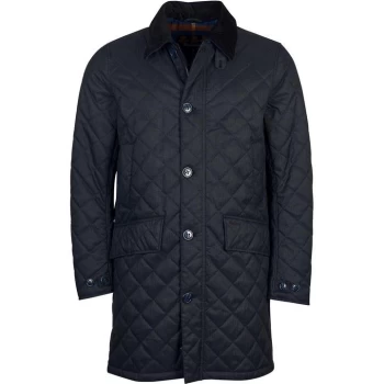 Image of Barbour Quilted Mac - Navy NY71