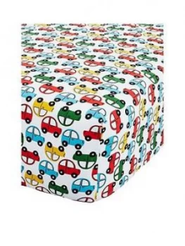 image of Catherine Lansfield Transport Junior Fitted Sheet, Multi