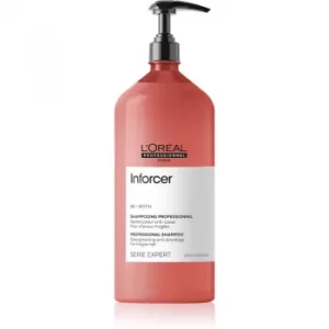 image of LOreal Professionnel Serie Expert Inforcer Treating And Strengthening Shampoo To Treat Hair Brittleness 1500ml