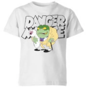 image of Danger Mouse Greenback Kids T-Shirt - White - 11-12 Years