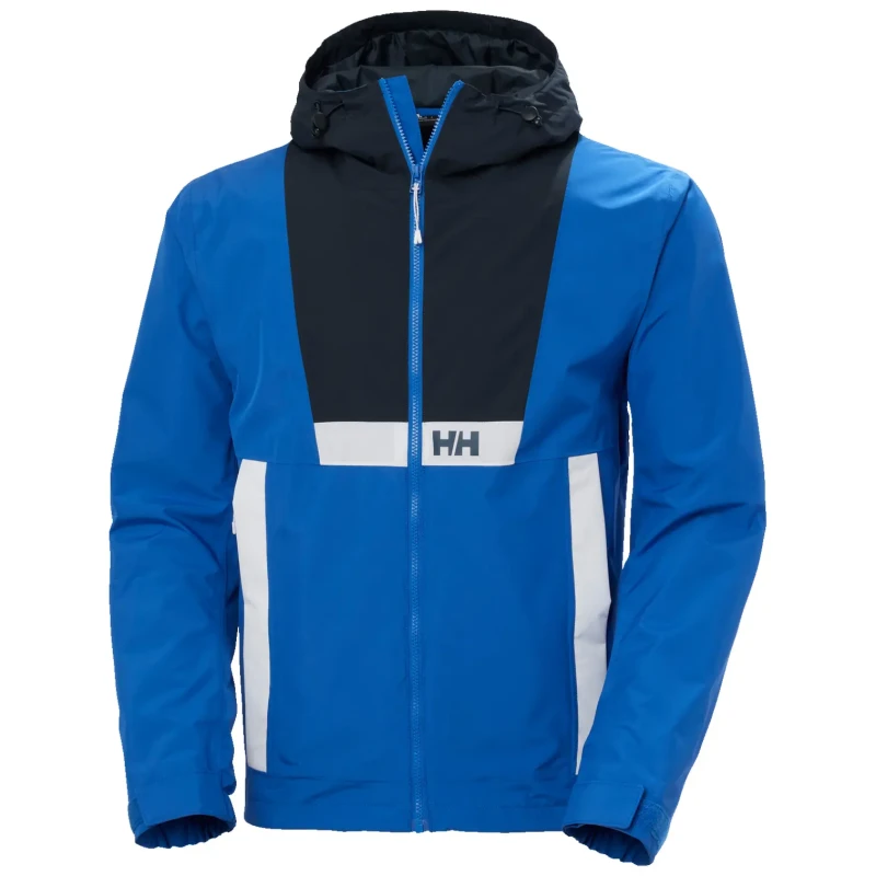 Image of Helly Hansen Hooded waterproof jacket Helly Hansen Rig Bleu Male M