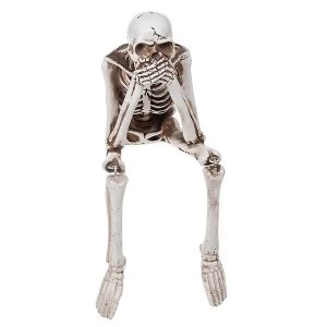 image of Funny Bone Skeleton Shelf Speak Ornament