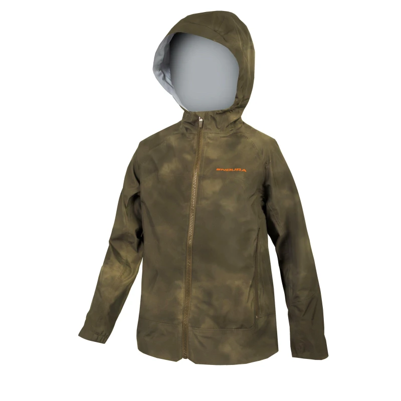 Image of Endura MT500 Waterproof Jacket Juniors - Green Green 7 - 8 Years