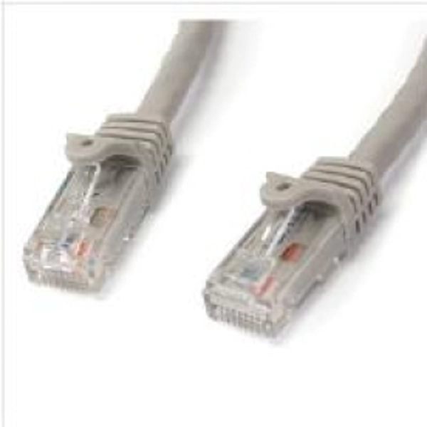 Image of StarTech Grey Gigabit Snagless RJ45 UTP Cat6 Patch Cable Patch Cord 1m