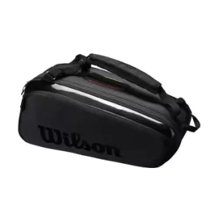 image of Wilson Super Tour 9 Racket Bag - Black