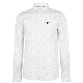 Image of Soviet Floral Shirt Mens - White