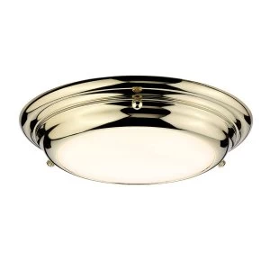 Image of 1 Light Mini LED Flush Light - Polished Brass