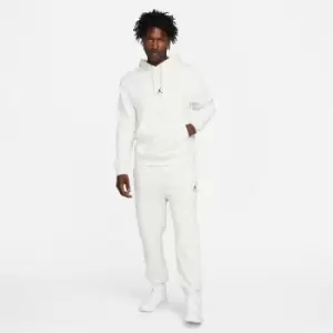 Image of Jordan Essential Statement Fleece Hoody, Oatmeal Heather, Male, Hoodies, DA9816-141