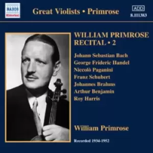 image of William Primrose - William Primrose Recital - Volume 2 CD Album - Used