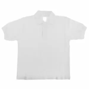 Image of B&C Kids/Childrens Unisex Safran Polo Shirt (7-8) (White)