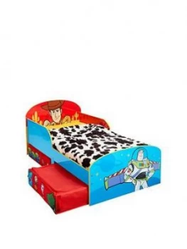 Toy Story Kids Toddler Bed with Underbed Storage Drawers, One Colour