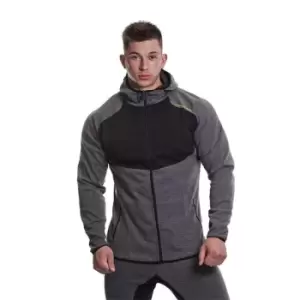 image of Musclepharm Zipped Hoodie Mens - Grey