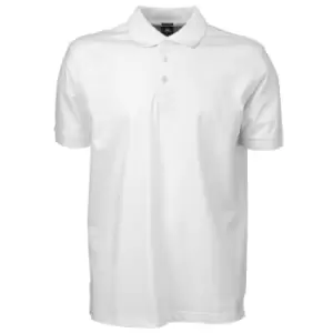Image of Tee Jays Mens Luxury Stretch Short Sleeve Polo Shirt (L) (White)