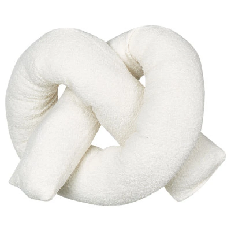 Image of Beliani Throw Cushion Gladiolus Boucle 172 X 14cm Off-White Solid