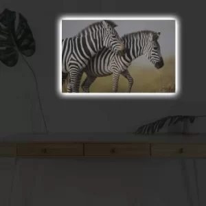 Image of 4570DHDACT-085 Multicolor Decorative LED Lighted Canvas Painting