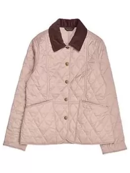 Image of Barbour Girls Liddesdale Quilt Jacket - Gardenia, Light Pink, Size 10-11 Years, Women