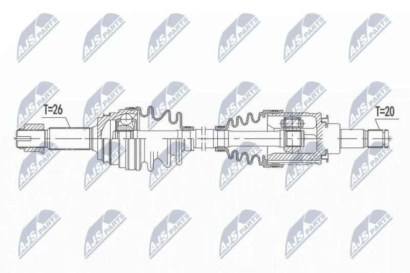 Image of NTY Drive shaft NTY NPW-TY-141