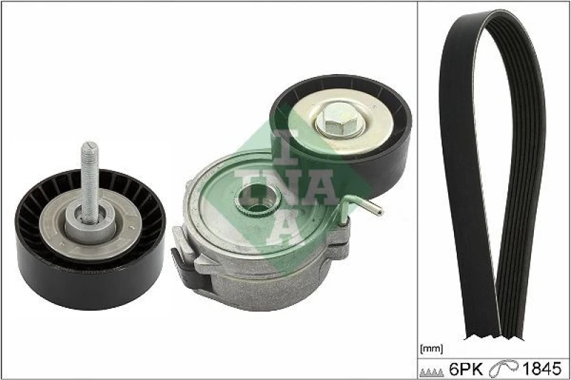 Image of V-Ribbed Belt Set INA 529 0395 10