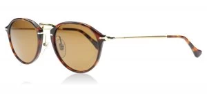 image of Persol PO3046S Sunglasses Tortoise / Gold 24/57 Polarized 49mm